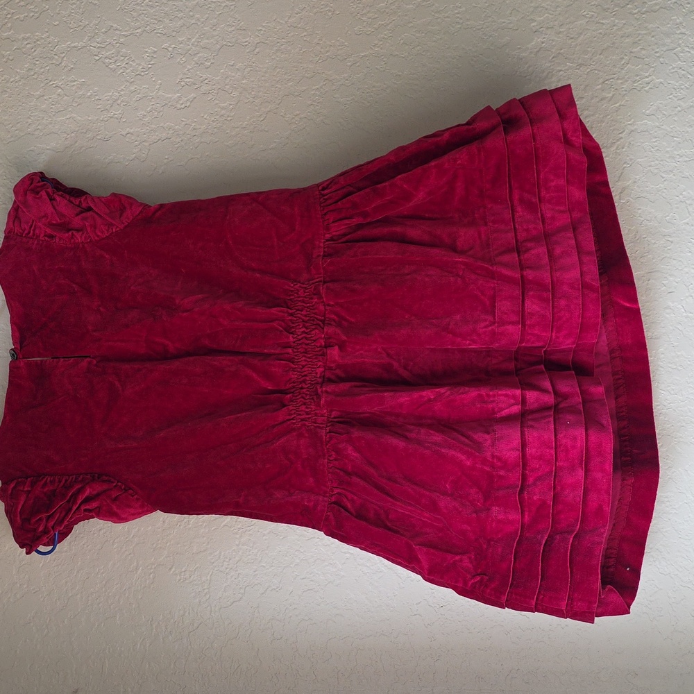 Tea Collection Fuchsia Ruffle Dress - Picture 3 of 4